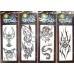 Временные татуировки в ассортименте Waterproof body tattoo stickers